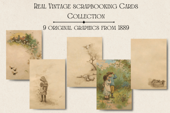 Download Real Vintage Scrapbooking Cards - Scrapbooking Collection